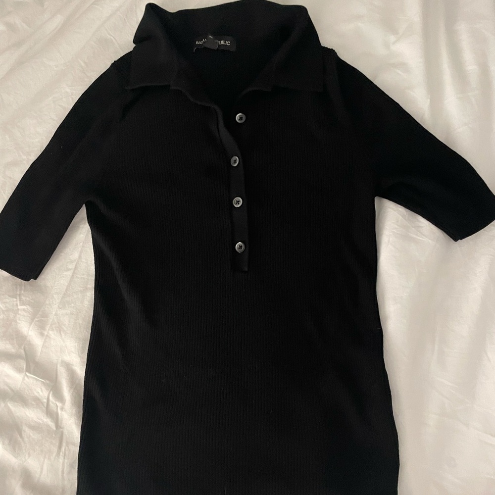 Banana republic ribbed black sweater size xs